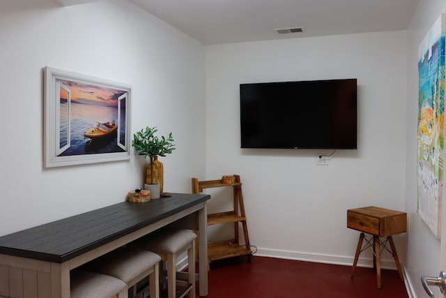 view of dining room