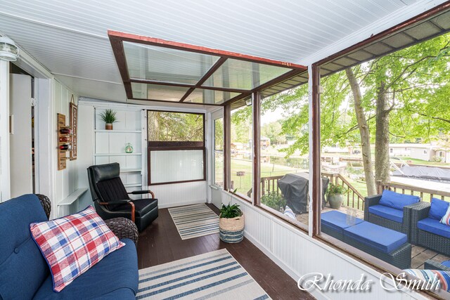 sunroom / solarium with plenty of natural light