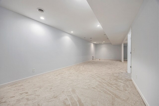 view of carpeted empty room