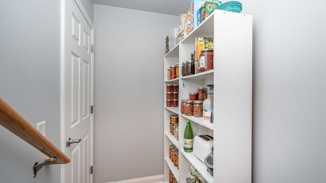 view of pantry