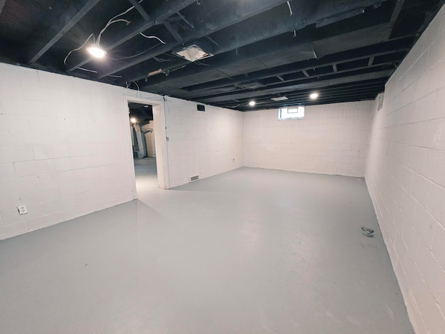 view of basement