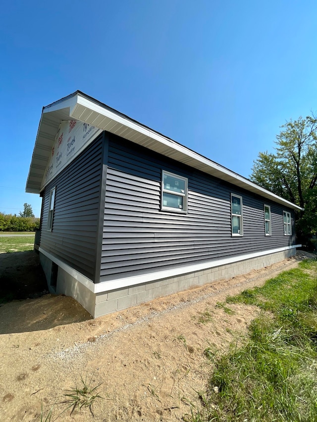 view of side of property