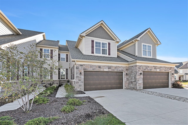 view of front of house featuring a garage