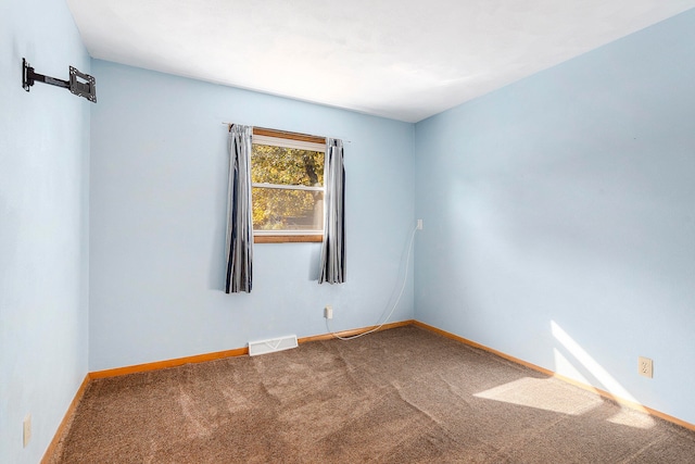 view of carpeted empty room