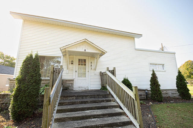 view of front of home