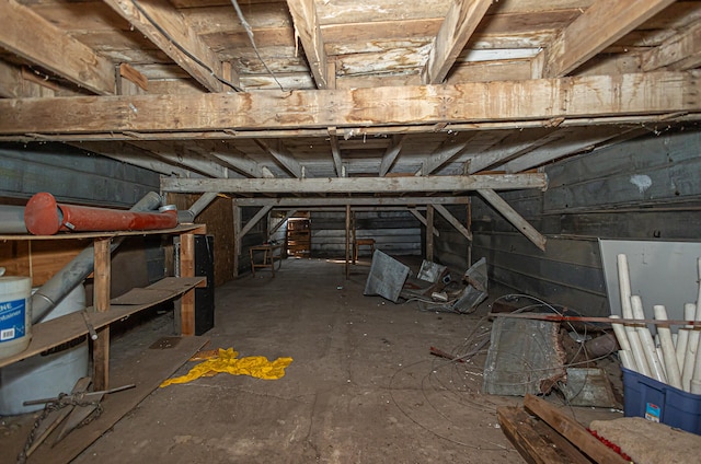 view of basement