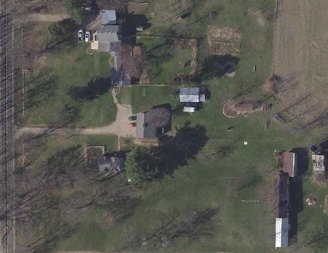 bird's eye view featuring a rural view