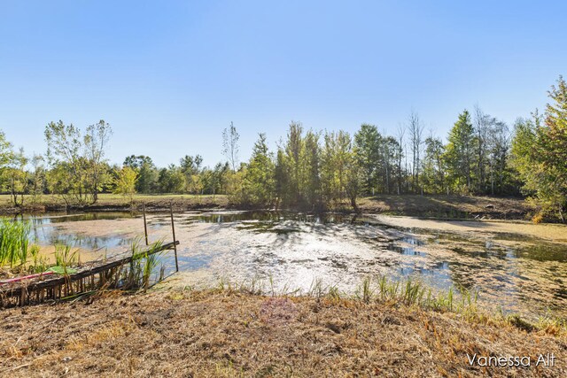 view of yard featuring a water view