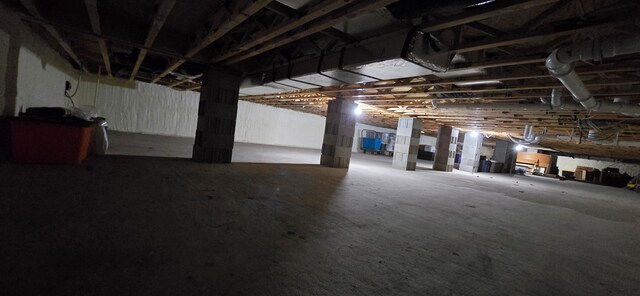 view of basement