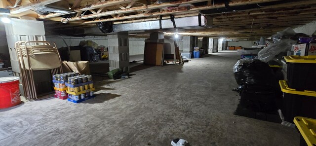 view of basement