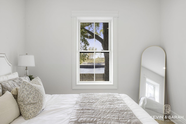 bedroom featuring multiple windows