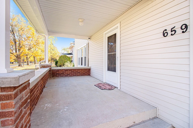 view of patio / terrace featuring a porch