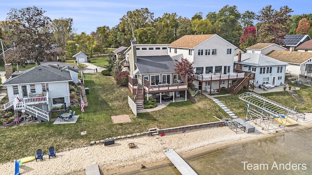 birds eye view of property