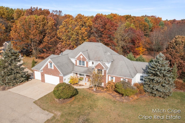 birds eye view of property