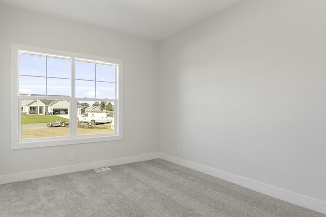 view of carpeted empty room