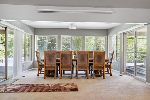 view of sunroom