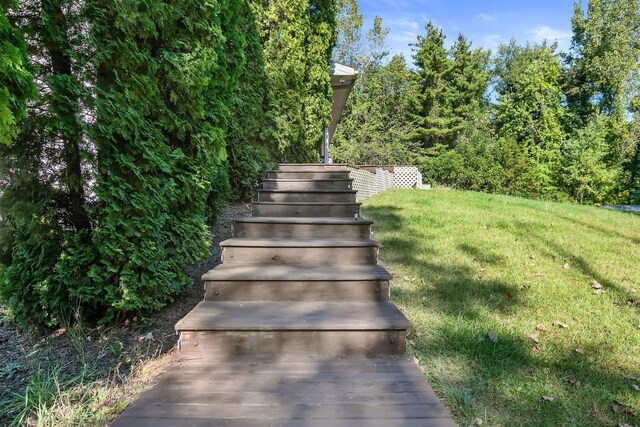 view of stairway