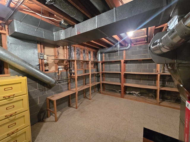 view of basement