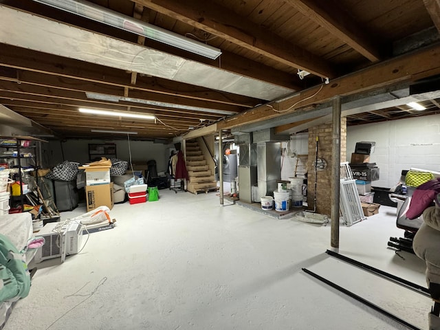 view of basement