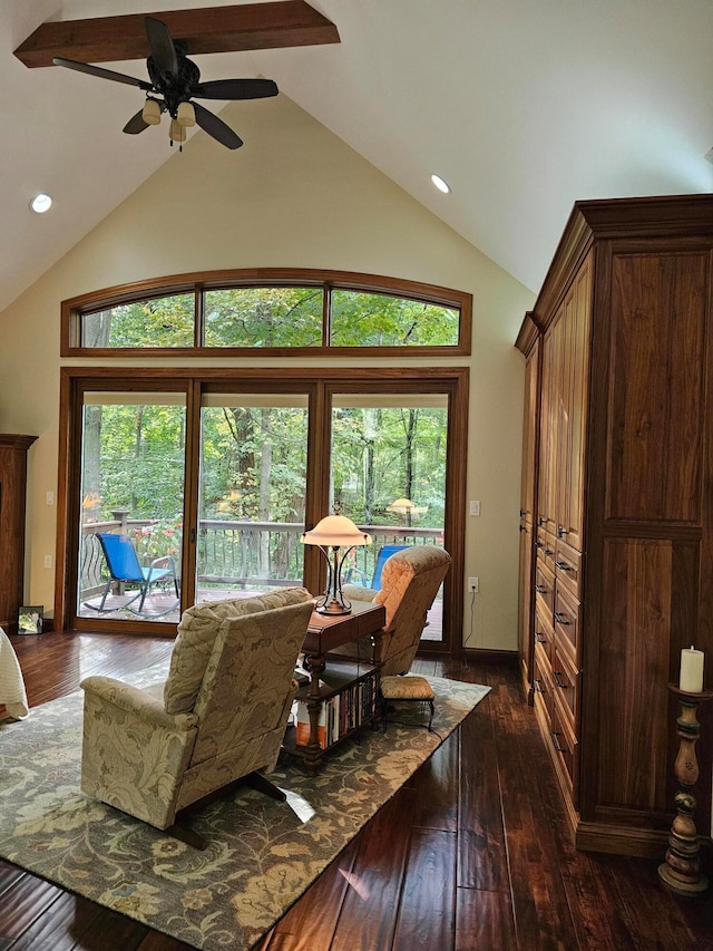 dining room with lofted ceiling and a wealth of natural light