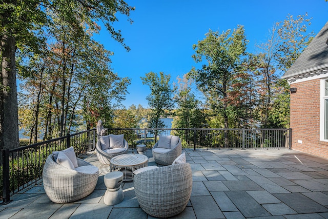 view of patio / terrace with an outdoor hangout area