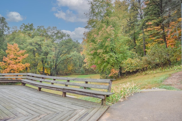 view of wooden terrace