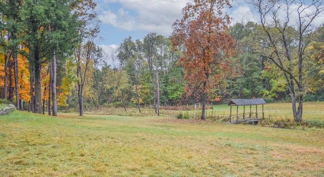 view of yard featuring a gazebo