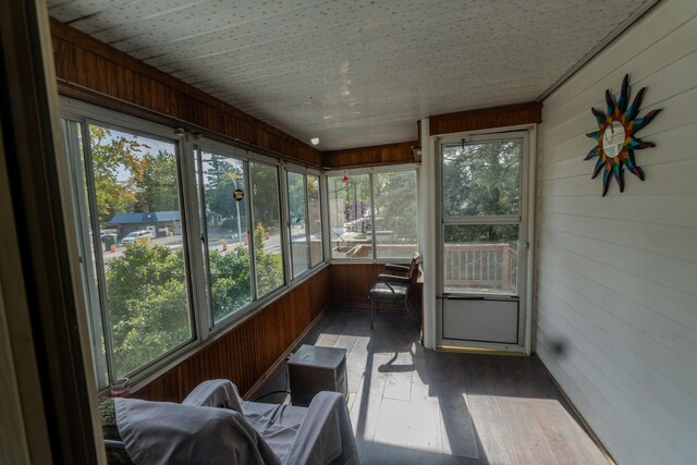 view of sunroom