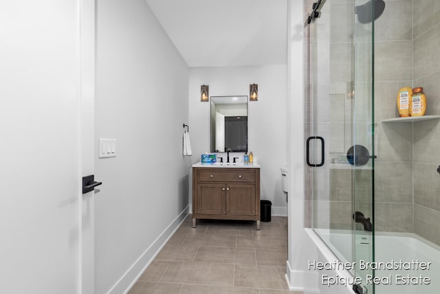 bathroom featuring vanity and tile patterned floors