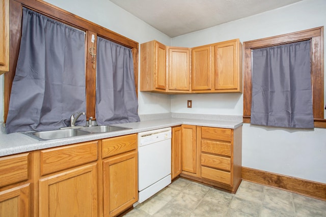 kitchen featuring sink and dishwasher