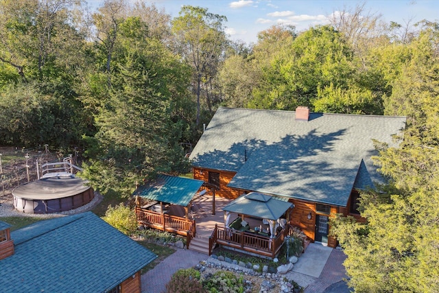 birds eye view of property