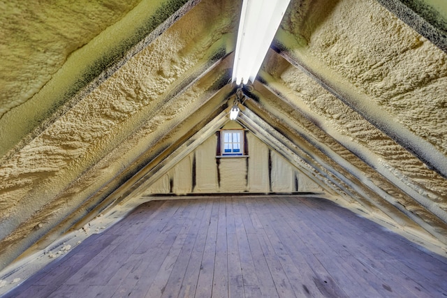 view of attic