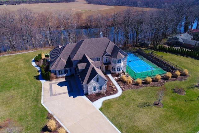 birds eye view of property