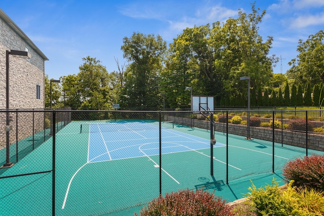 view of sport court