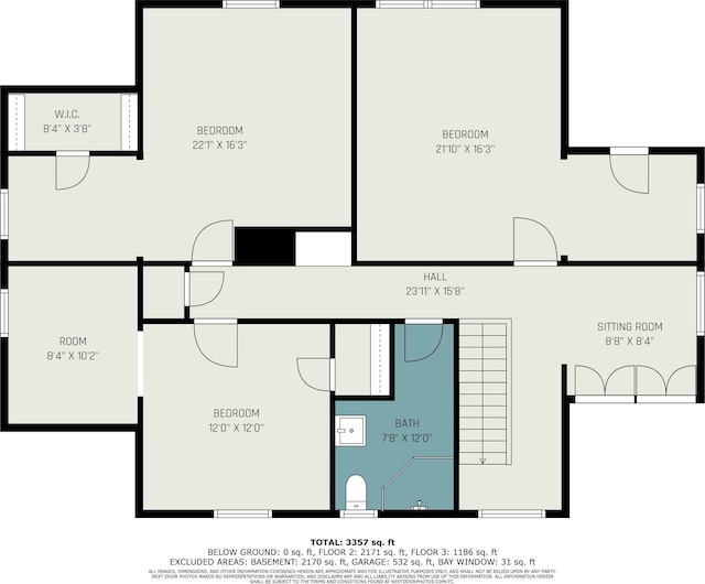3163 N Scenic Dr, Muskegon, MI 49445 - view of layout