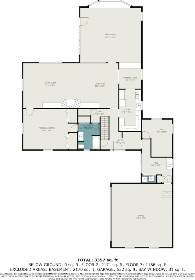 3163 N Scenic Dr, Muskegon, MI 49445 - floor plan