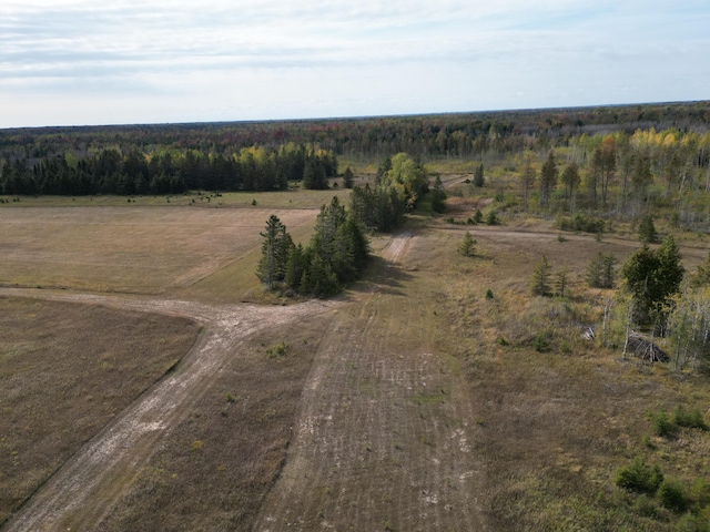 bird's eye view featuring a rural view