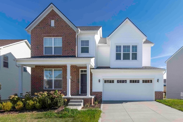 front facade featuring a garage