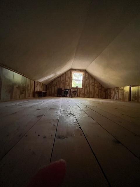 view of attic