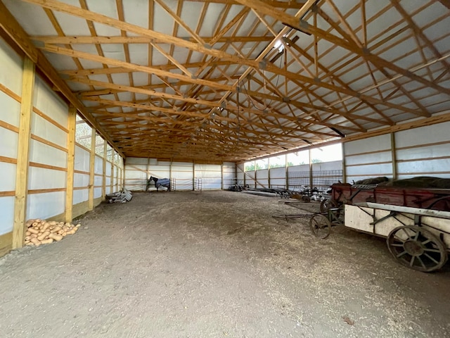 view of horse barn