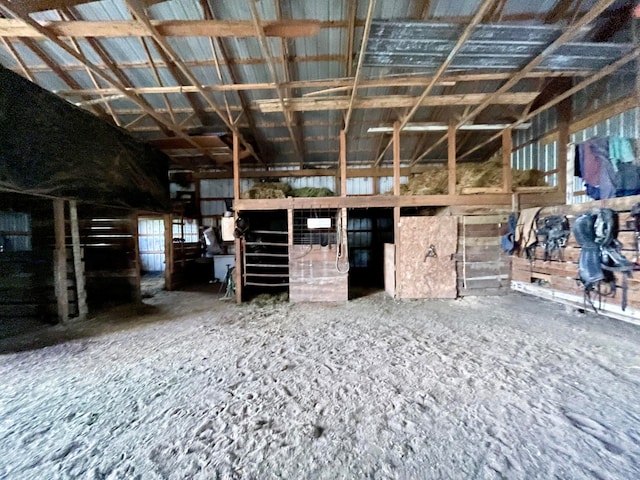 view of horse barn