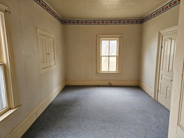 empty room with carpet floors