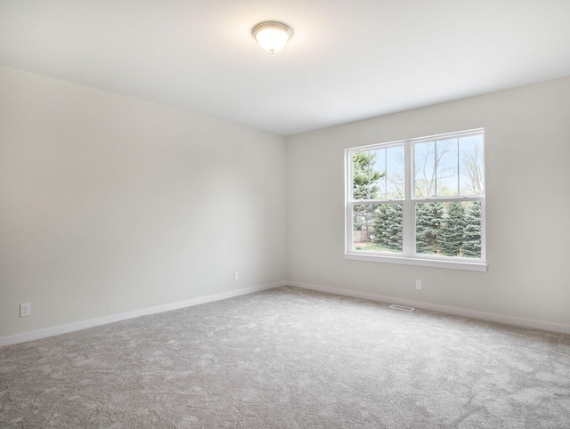 spare room with carpet floors