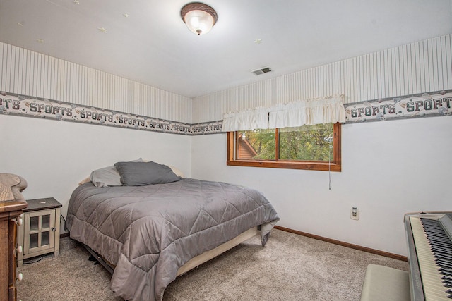 bedroom featuring carpet floors