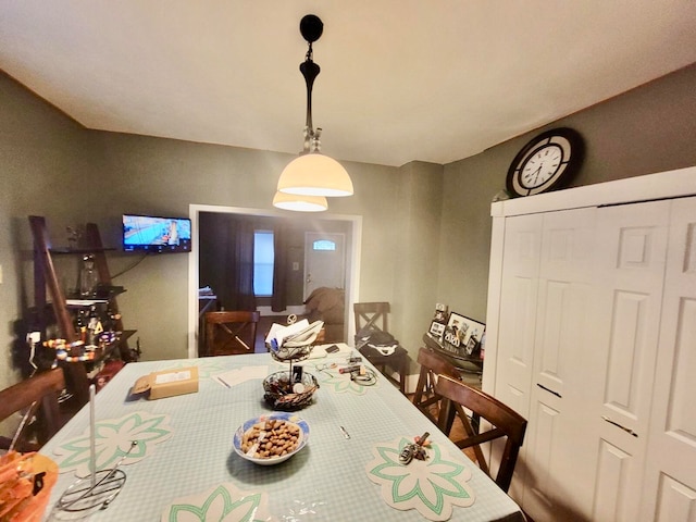 view of dining room