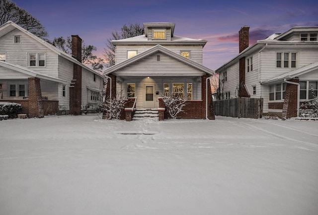 view of front of home