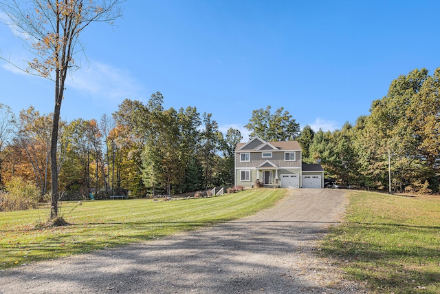 view of front of house with a front yard