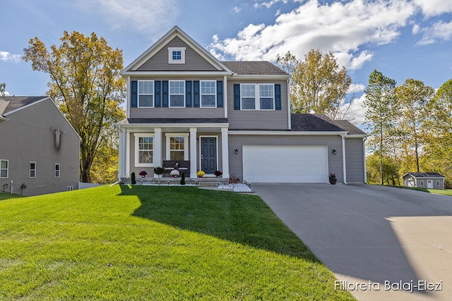 view of front of house with a front yard