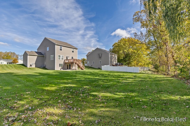 exterior space featuring a deck