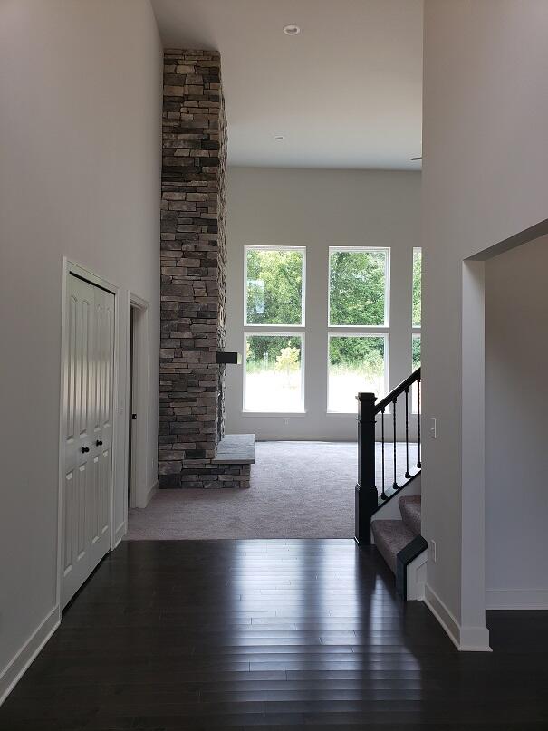 interior space featuring carpet floors